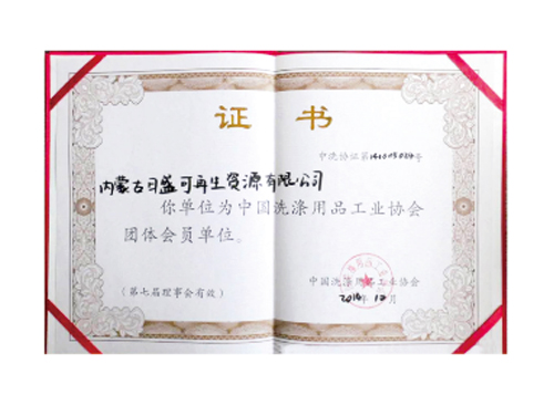 中國洗滌用品工業(yè)協(xié)會團(tuán)體會員單位